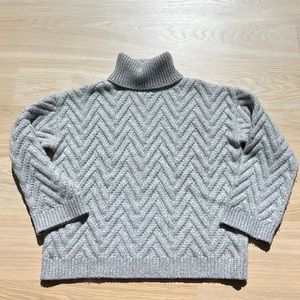 Thick Cashmere Wool Gray Sweater